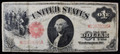 1917 $1 4th ISSUE, UNITED STATES NOTE, LEGAL TENDER ISSUES, (SAWHORSE REVERSE) - F+