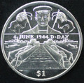 2004 $1 BRITISH VIRGIN ISLES - D-DAY SAILOR