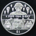 2004 $1 BRITISH VIRGIN ISLES - D-DAY SOLDIER