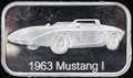 1963 MUSTANG 1, ONE OUNCE (1 oz) .999 FINE SILVER ART BAR