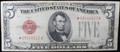 1928-F $5 UNITED STATES NOTE *STAR NOTE* - F/VF