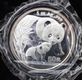 2004 50 Yaun CHINA 5oz .999 SILVER PANDA - PROOF