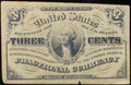 1864-1869 3 Cent 3rd Issue Fractional Currency - F