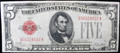 1928 $5 DOLLAR UNITED STATES NOTE - VF