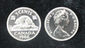 1966 5C CANADA PICK-OUT ROLL (40 COINS) - CU/BU