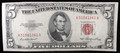 1953 $5 UNITED STATES NOTE - AU