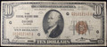 1929 $10 NATIONAL CURRENCY FEDERAL RESERVE BANK CHICAGO - VG