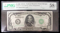 1934-A $1000 FEDERAL RESERVE NOTE CHICAGO - PMG CAU 58 EPQ