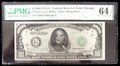 1934-A $1000 FEDERAL RESERVE NOTE CHICAGO - PMG CU 64 EPQ
