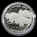 2013 Canada $100 Fine .9999 SILVER 1 oz. Coin - Bison Stampede