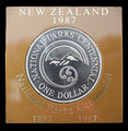 1987 New Zealand $1 National Parks Centennial - Unc