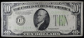 1934 $10 FEDERAL RESERVE "LIGHT GREEN" NOTE - F+