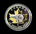 2020 Canada $25 SILVER Piedfort Timeless Icons Polar Bear - 1 oz. ASW