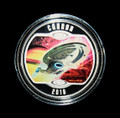 2018 Canada $10 Silver Coin Star Trek Voyager NCC-74656 - 1/2 oz. ASW