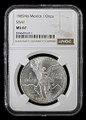 1985-Mo Mexico 1 Ounce SILVER Libertad - NGC MS 67