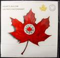 2018 Canada $5 SILVER Coin Hearts Aglow Glow-in-the-Dark - 1/4 oz. ASW