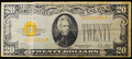 1928 US $20 GOLD Certificate - F