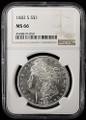 1882-S $1 US MORGAN SILVER DOLLAR - NGC MS 66