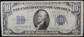 1934-A $10 SILVER CERTIFICATE - VF