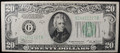 1934-B US $20 FEDERAL RESERVE NOTE - F+