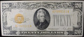 1928 US $20 GOLD Certificate - VF+