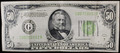 1934 US $50 Federal Reserve Note Light Green - XF