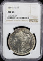 1881-S $1 Morgan Dollar - NGC MS 63