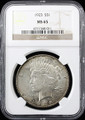 1923  $1 Peace SILVER Dollar - NGC MS 65