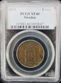 1875 Sweden 5 Ore - PCGS XF 40