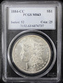 1884-CC US Morgan SILVER Dollar - PCGS MS 63