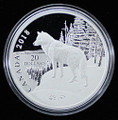 2018 Canada $20 Dollar 1 oz. SILVER Coin - Nature's Impressions Wolf