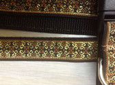 ANJOU Designer Dog Collar & Lead. Gold. 11"-15"