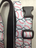 DENIS I Designer Dog Collar & Lead. Baseball. 11"-15"