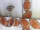FOOTBALL Dog Collar & Leash. 11"-15"