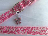 JASMINE Designer Dog Collar & Leash. 11"-15"