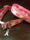 Breast cancer awareness dog collar and leash