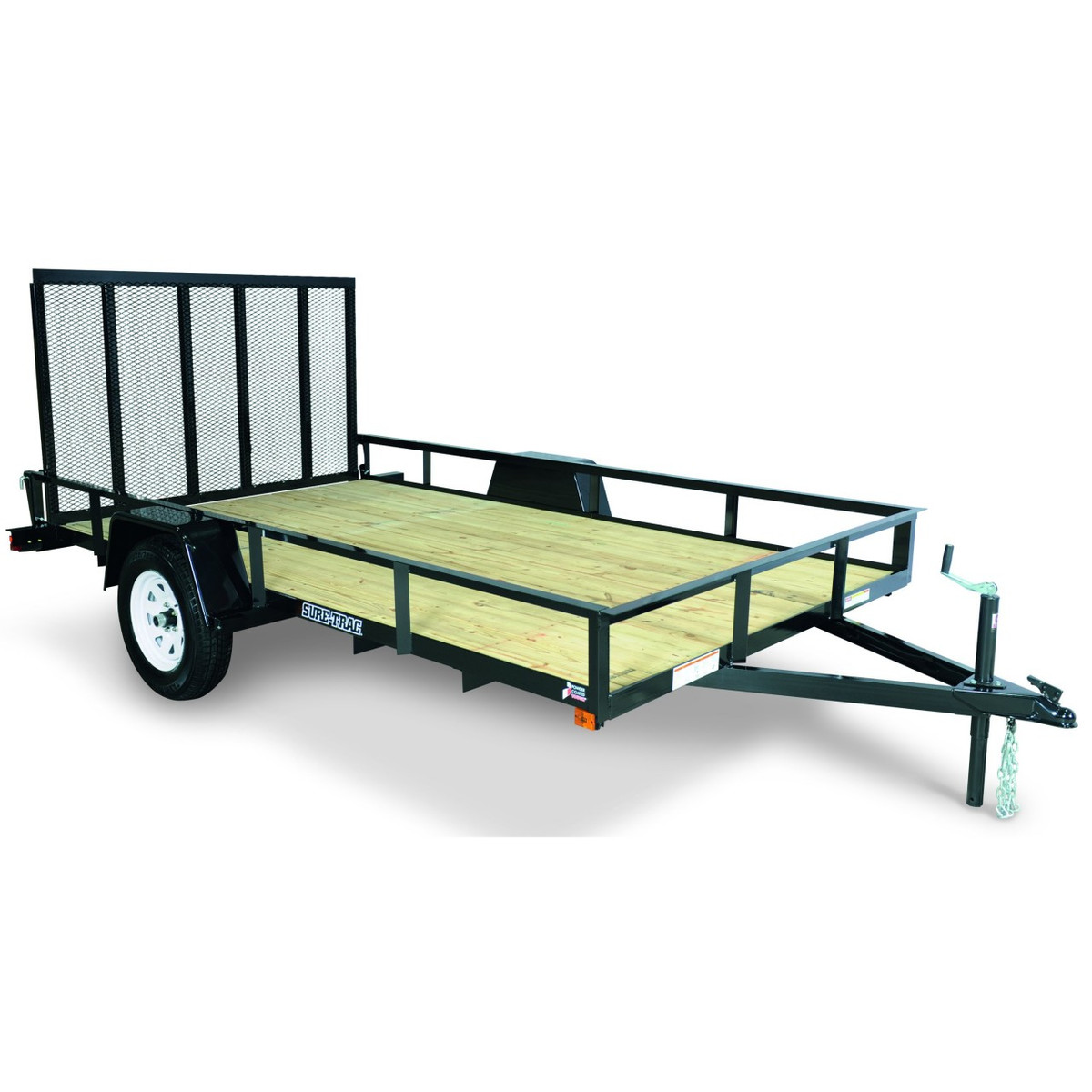 STR6010G 6' x 10' Trailer with 11" Rails and Ramp Gate Croft
