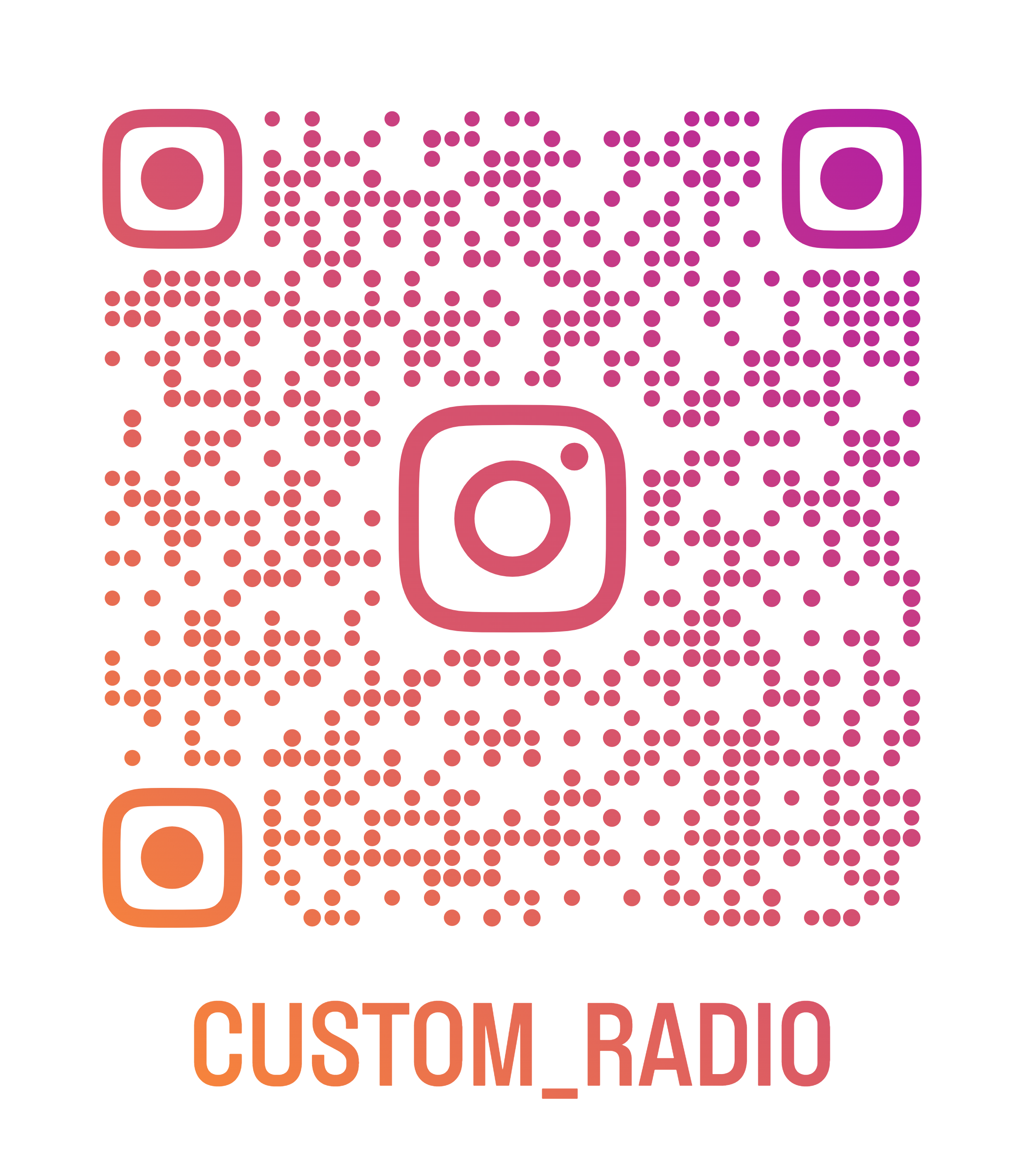 Custom Radio Instagram