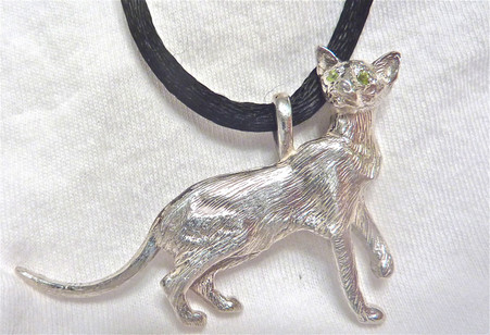 Oriental Shorthair Cat Pendant Fazio S Cat Jewelry