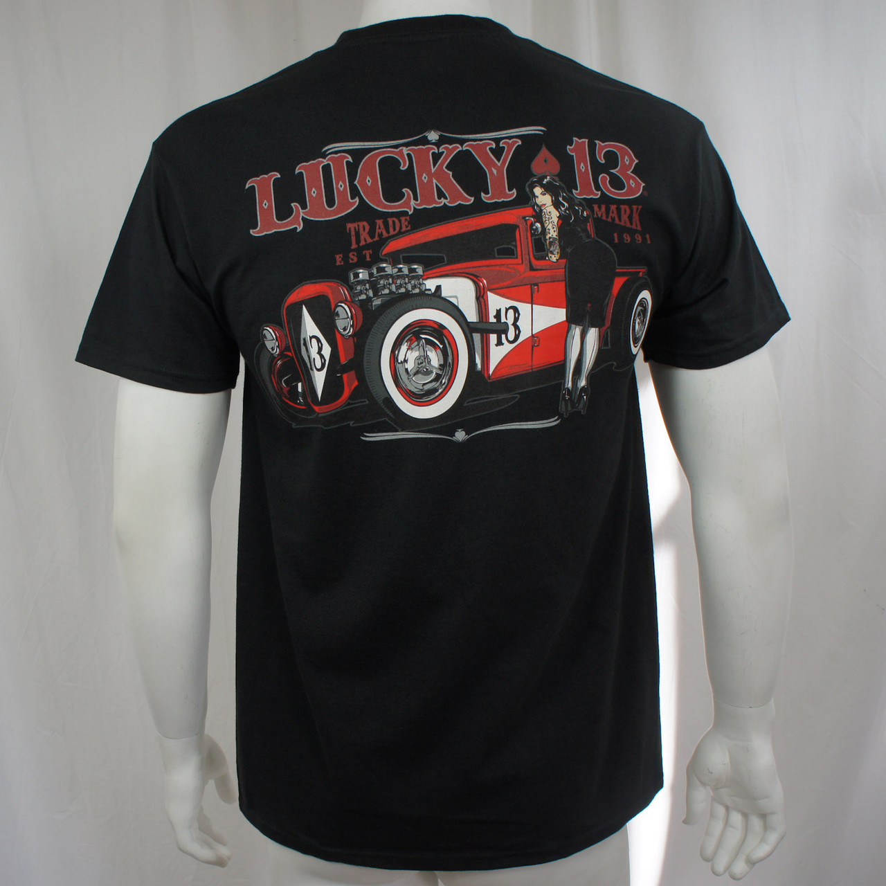 Lucky 13 T-Shirt - Adrian - Merch2rock Alternative Clothing
