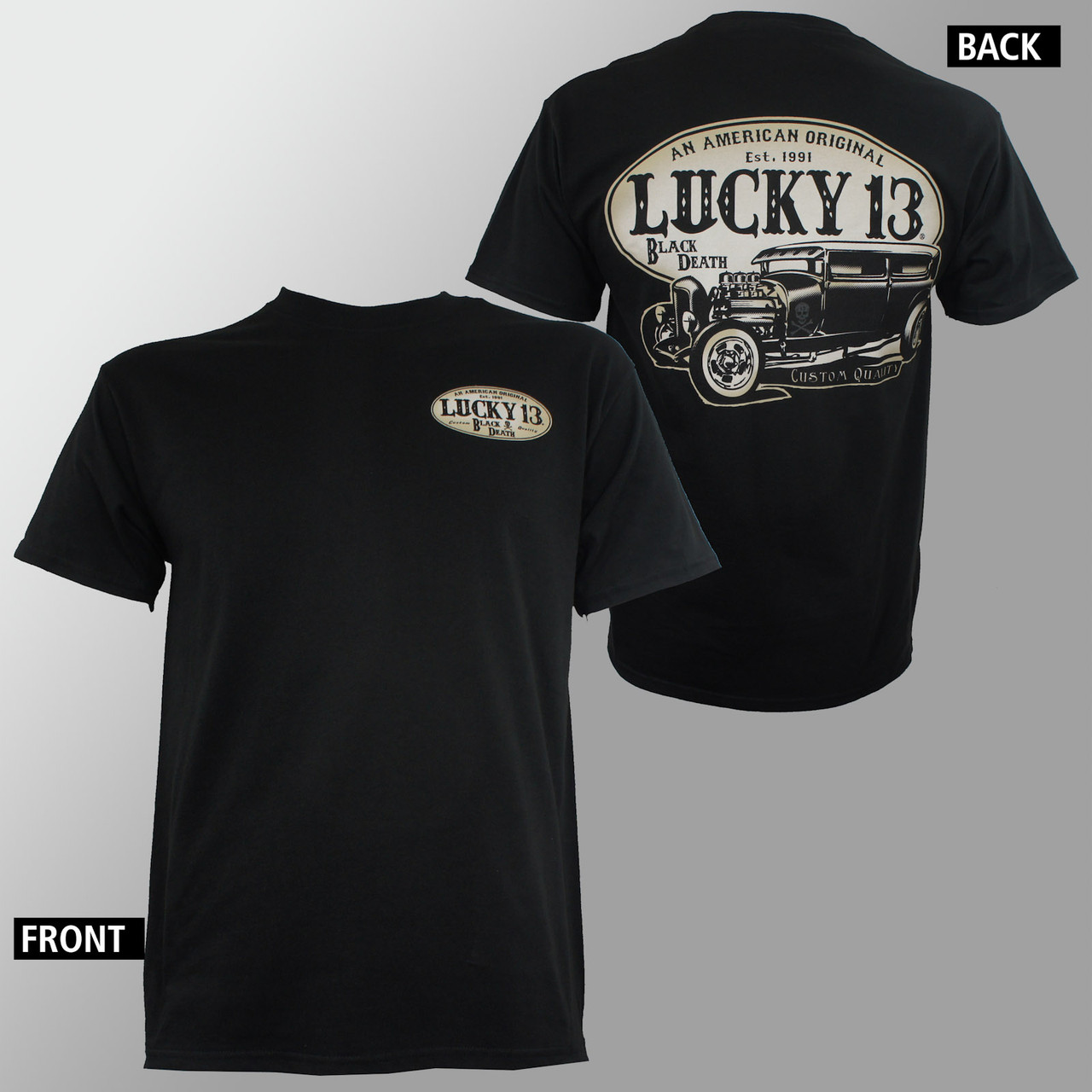 LUCKY 13 American Original T-Shirt - Merch2rock Alternative Clothing