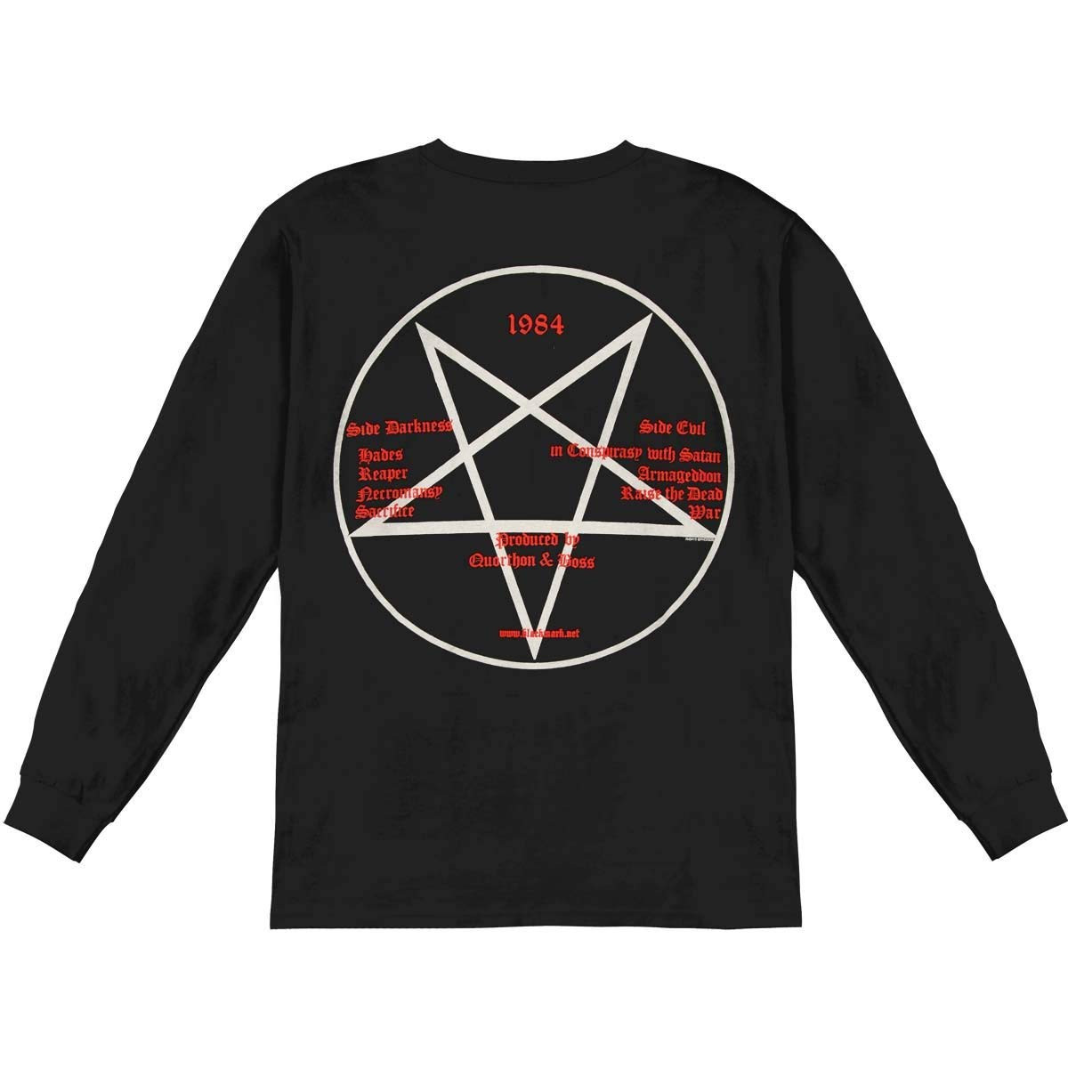 Bathory White Goat Long Sleeve T-Shirt - Merch2rock Alternative Clothing