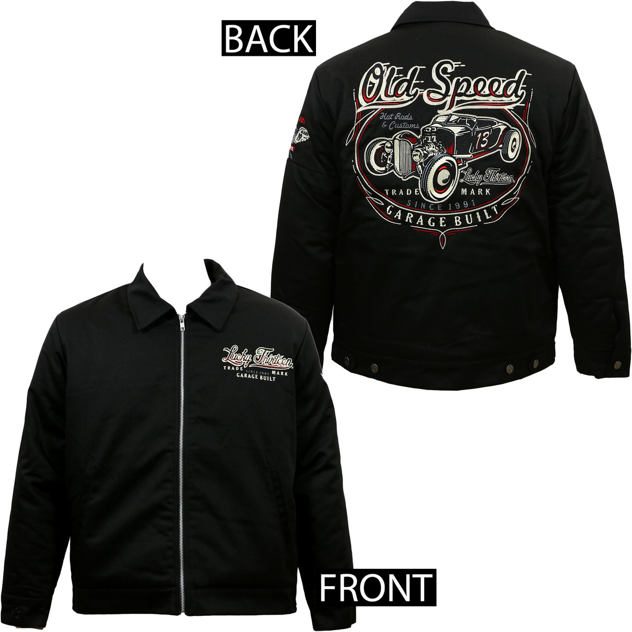Lucky 13 Old Custom Lined Jacket - Merch2rock Alternative Clothing