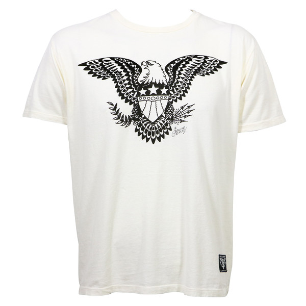 Sailor Jerry Bars Stars and Eagle Slim Fit T-Shirt White - Merch2rock ...