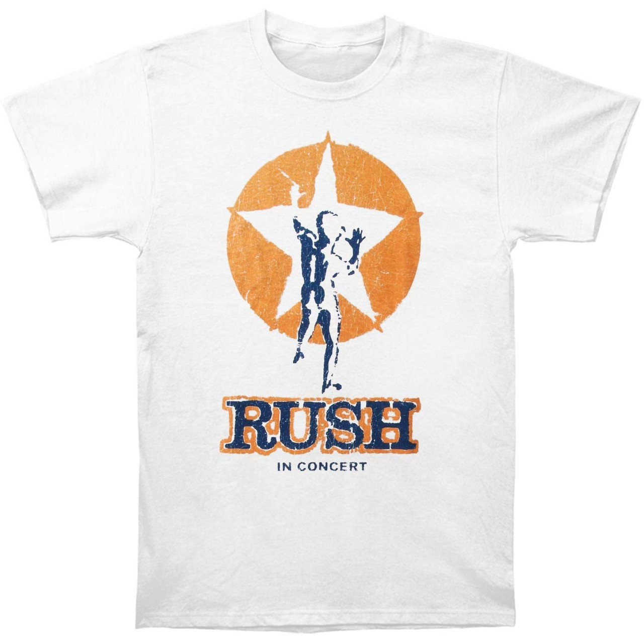 Rush Tour of UK 1978 Slim Fit T-Shirt White - Merch2rock Alternative