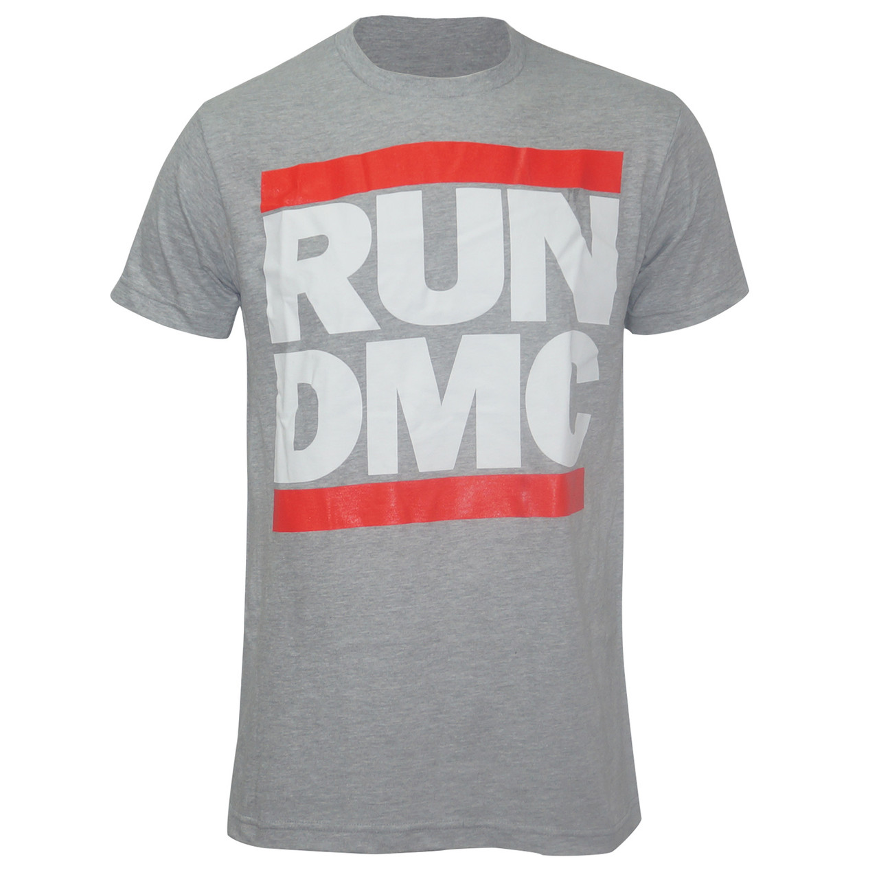 Run Dmc Logo Slim Fit T Shirt Grey Merch2rock Alternative Clothing