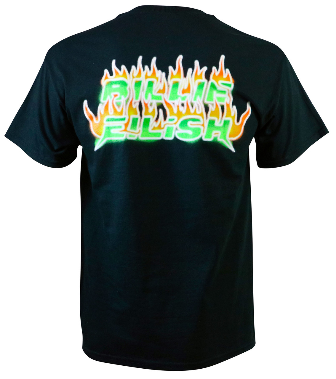 Billie Eilish Burning Blohsh T-Shirt Black - Merch2rock Alternative ...