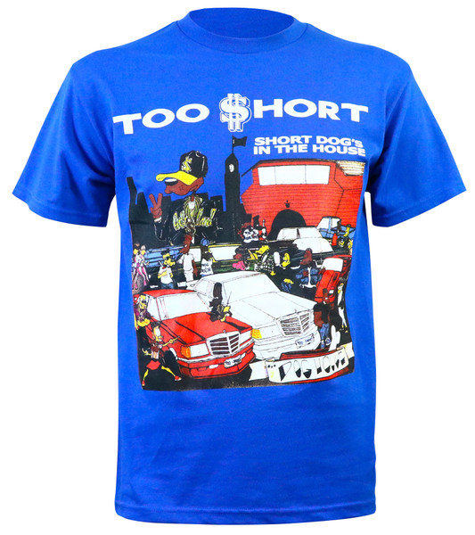 Too Short Men's Short Dog SlimFit Blue TShirt Merch2rock