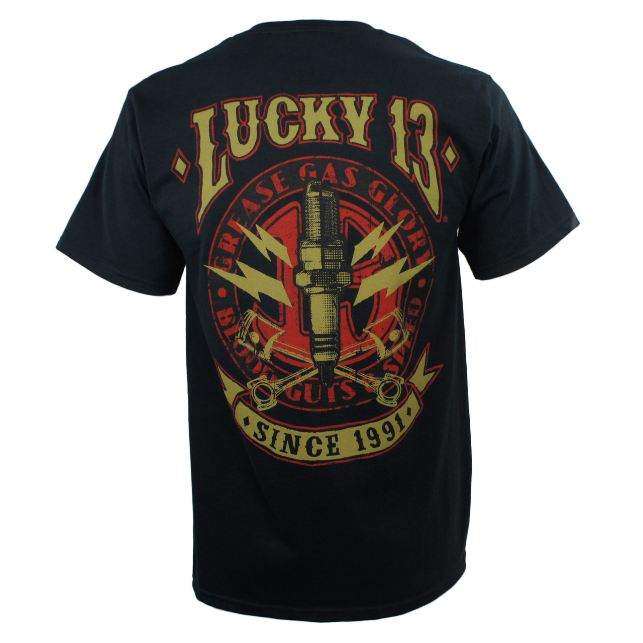 Lucky 13 T-Shirt - Amped - Merch2rock Alternative Clothing