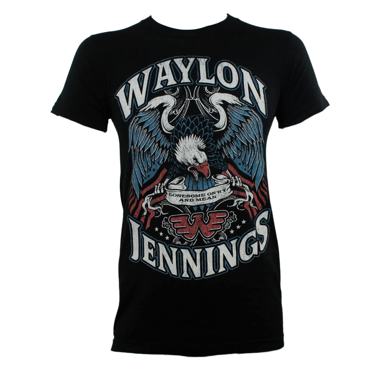 Waylon Jennings T-Shirt - Lonesome - Merch2rock Alternative Clothing